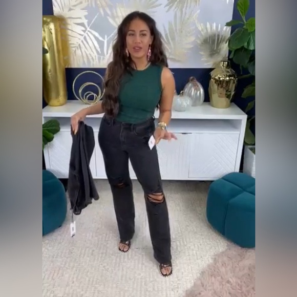 NWT Judy Blue 90's Rigid Magic Straight Leg Jeans - Black Size 15 - Picture 10 of 10